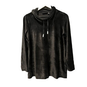 #2211 Susan Graver Weekend Regular PLUSHKNIT Funnel- Neck Tunic XS